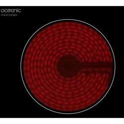Plaque de cuisson vitrocéramique OCEANIC - 2 foyers - 2900W - commandes sensi...
