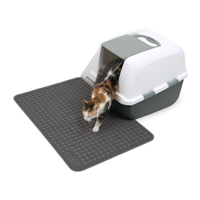 CAT IT Tapis pour bac a litiere - Grand format - 90 x 60 cm (35,5 x 23,5 po) ...