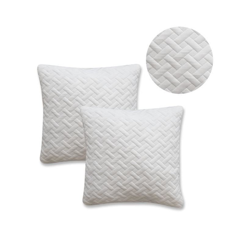 Lot de 2 oreillers a mémoire de forme 60x60 cm