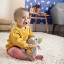 BRIGHT STARTS Jouet bébé, peluche doudou, veilleuse, éléphant Hug-a-Bye Baby,...
