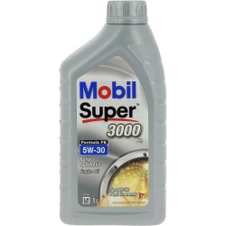Huile moteur 5W-30 Synthétique - MOBIL - Super 3000 - Formula-XE -bidon 1L - ...