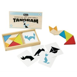 Jeu de tangram en bois -...