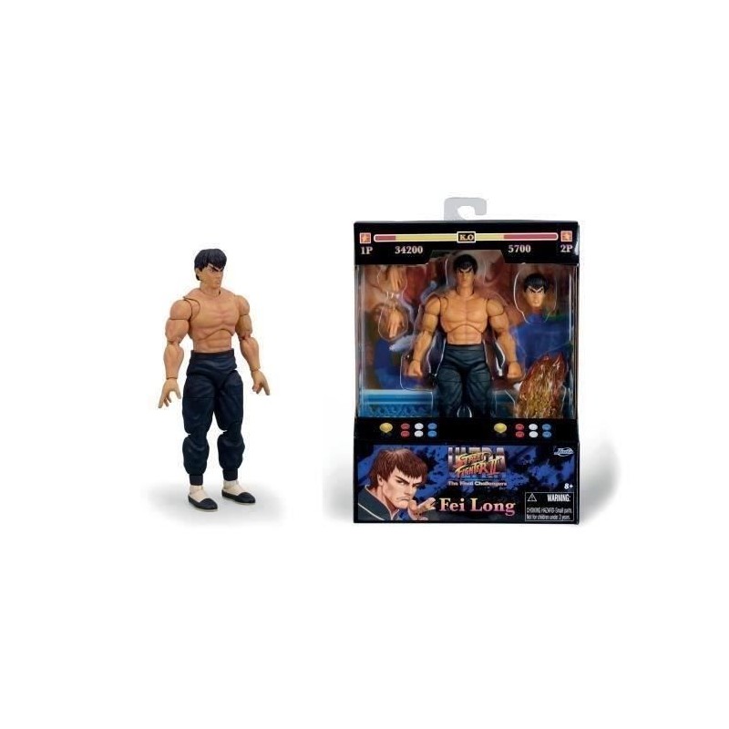 Figurine Articulée Street Fighters Fei-Long 15cm - Jada