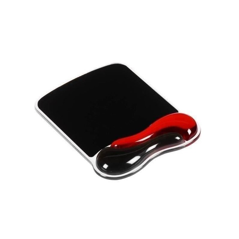 Kensington, Tapis de souris avec repose-poignet, Duo gel, Noir et rouge