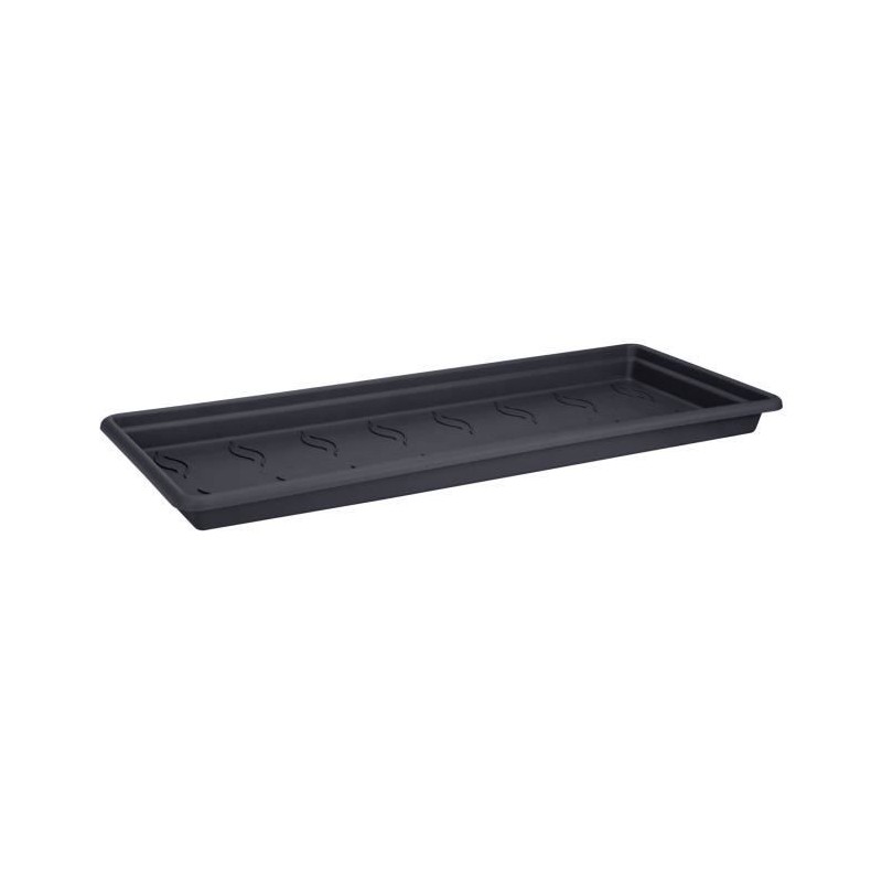 ELHO Soucoupe Jardiniere Green Basic XXL - L 32,9 x l72.2 x H 5.8 cm - Noir -...
