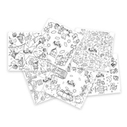 Smoby - Recharge Coloriages pour la Kid table créative - 10 feuilles de color...