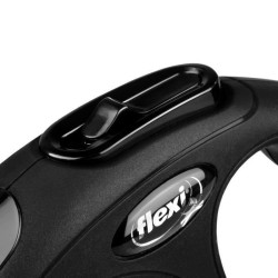 Laisse Flexi Collection Sangle S - FLEXI - CL10T5-251-S-20 - Noir - Pour chie...