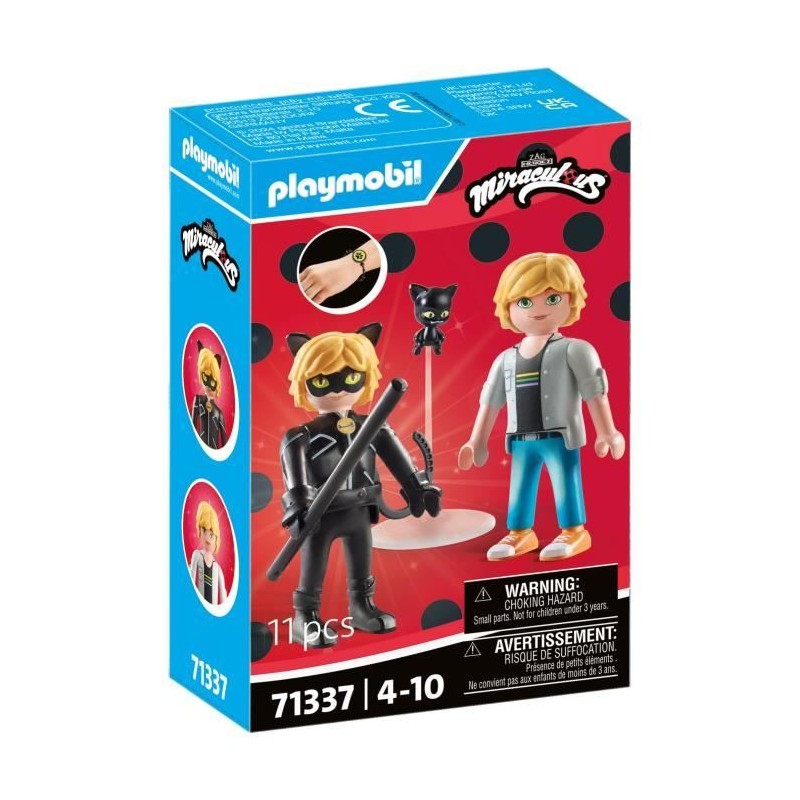 PLAYMOBIL 71337 Miraculous : Adrien  & Chat Noir