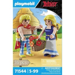 PLAYMOBIL 71544 Tragicomix et Falbala, Personnages d'Astérix, 14 pieces, Des ...