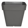 Pot de fleurs - RIVIERA - Soleilla - Carré - 40 x 40 cm - Gris pailleté