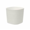 Pot avec réserve d'eau - GARDEN ID Respect - Blanc 25 x 25 cm - 100% déchets ...