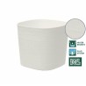 Pot avec réserve d'eau - GARDEN ID Respect - Blanc 25 x 25 cm - 100% déchets ...