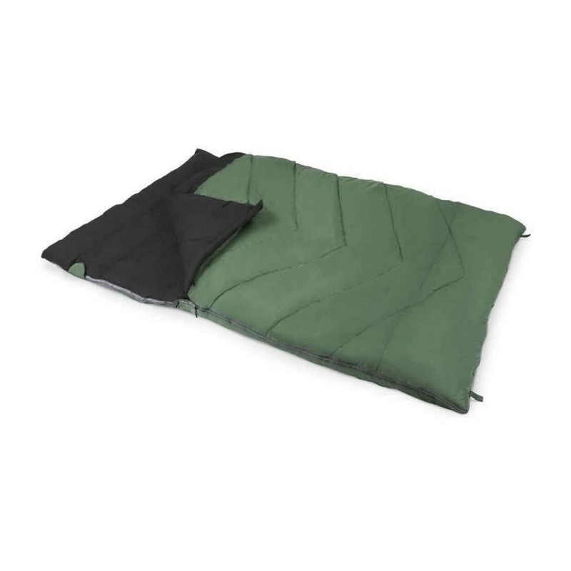 Sac de couchage - KAMPA - Vert 12 Double - 2 personnes - 2,25 m x 1,5 m - Rouge