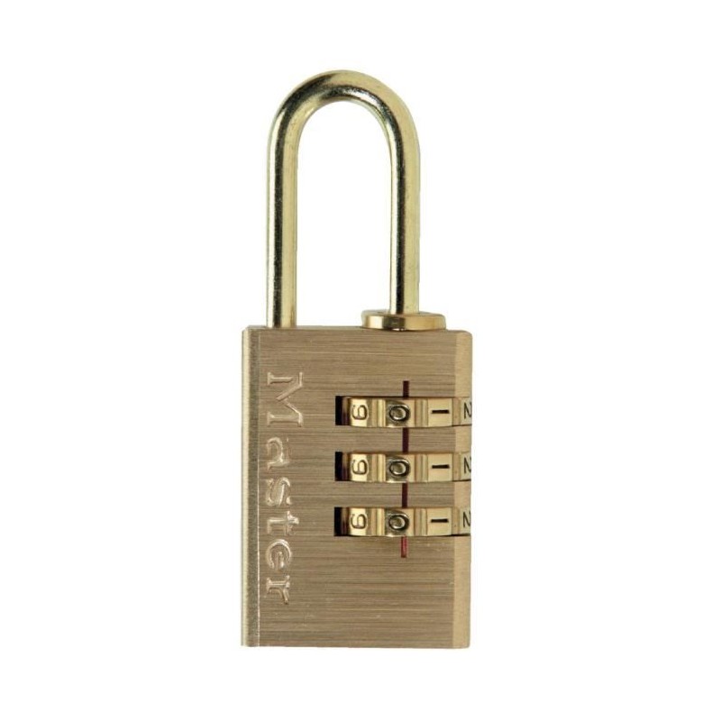 MASTERLOCK Cadenas 20mm a combinaison finition laiton
