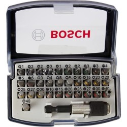 Jeu d'embouts de vissage BOSCH PROFESSIONAL 32 pieces (embout de vissage extr...