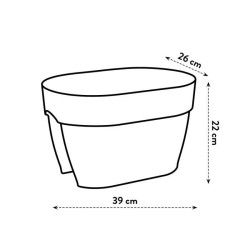 ELHO Balconniere Vibia Campana Flower Bridge 40 - 26x39x22cm - Balcon extérie...