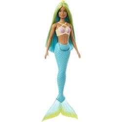 Barbie-Poupées Sirenes avec cheveux et nageoire colorés et serre-tete