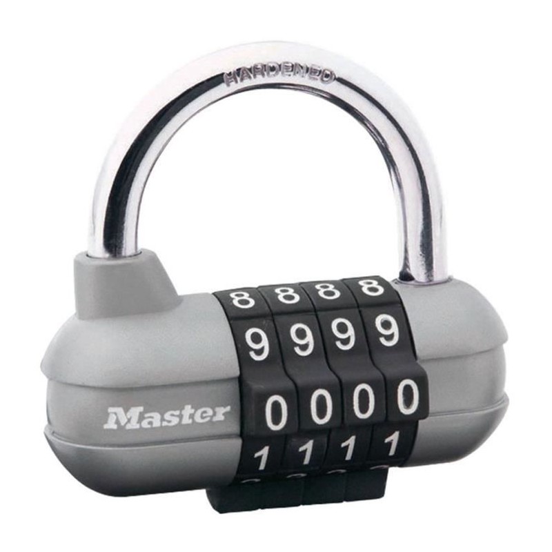 Cadenas a Combinaison - MASTER LOCK - 1520EURD - Gris - 5,9 x 6,4 x 2,6 cm