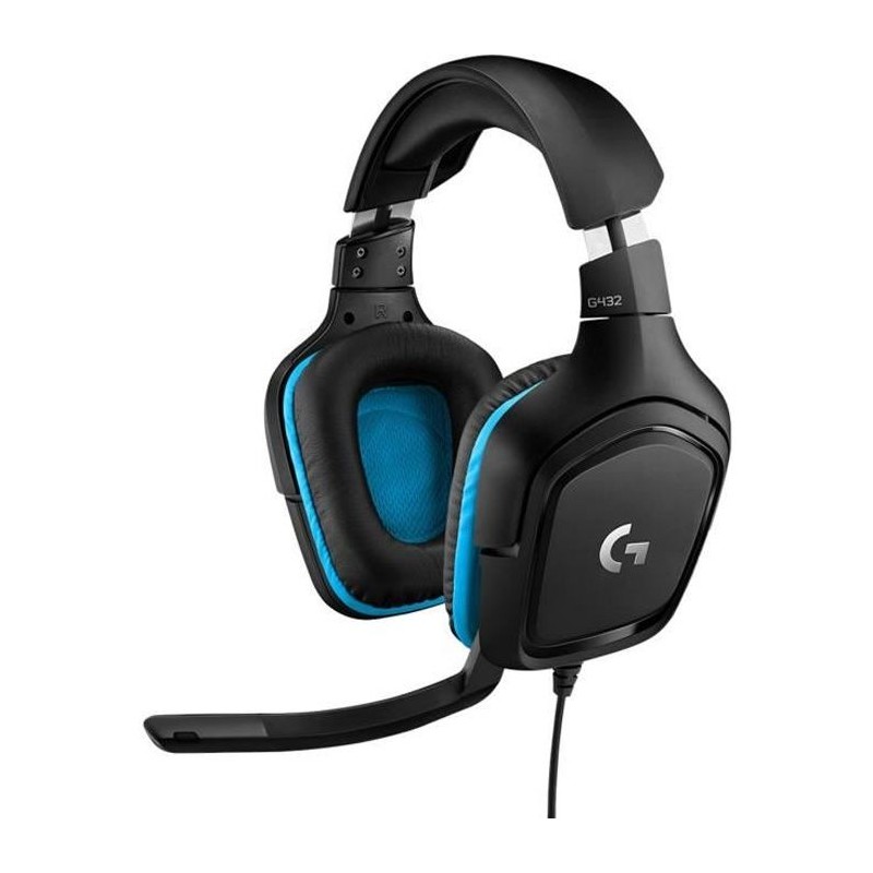 Casque gamer - Filaire - Logitech G - G432 - USB - Xbox One, PS4, Switch, PC,...