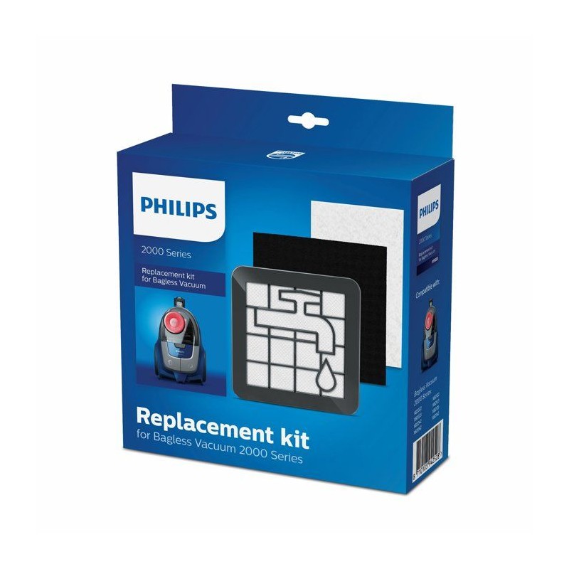 Filtre hepa aspirateur - PHILIPS - XV1220/01 - Kit d'entretien