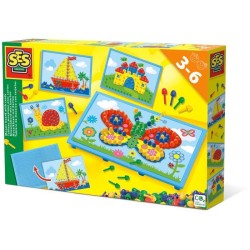 SES CREATIVE Tableau mosaique avec cartes