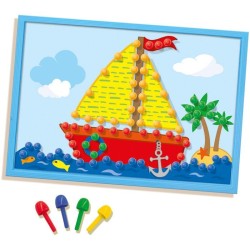 SES CREATIVE Tableau mosaique avec cartes