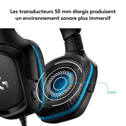 Casque gamer - Filaire - Logitech G - G432 - USB - Xbox One, PS4, Switch, PC,...