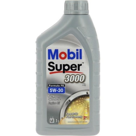 Huile moteur 5W-30 Synthétique - MOBIL - Super 3000 - Formula-XE -bidon 1L - ...