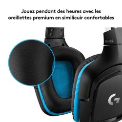 Casque gamer - Filaire - Logitech G - G432 - USB - Xbox One, PS4, Switch, PC,...