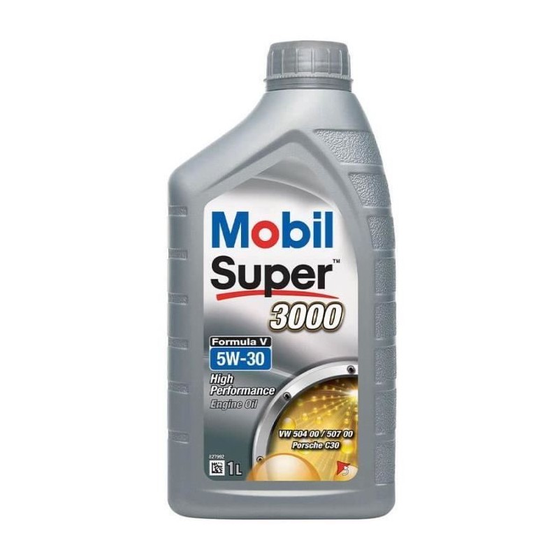 Huile moteur 5W-30 Synthétique - MOBIL - Super 3000 - Formula-V -bidon 1L -  ...