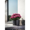 Pot avec réserve d'eau - GARDEN ID Respect - Noir-Anth 25 x 25 cm - 100% déch...