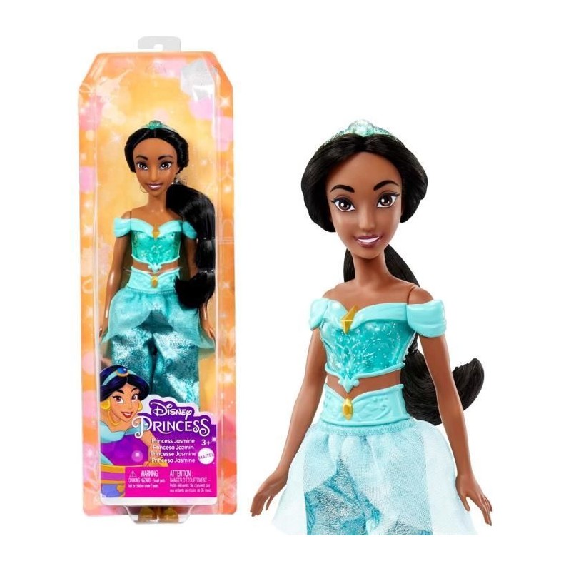 Jasmine Poupée 29 cm, Mattel Poupée Disney Princesses habillage et