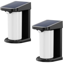 Lot de 2 projecteurs solaires - LUMISKY - LUSTY - H18 cm - Applique mural ave...