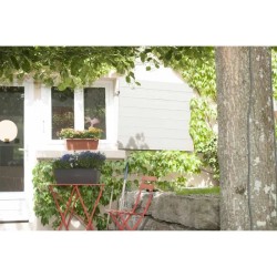 Jardiniere - RIVIERA - Grande Evolution - 69x20 cm - Contenance 18l - Gris