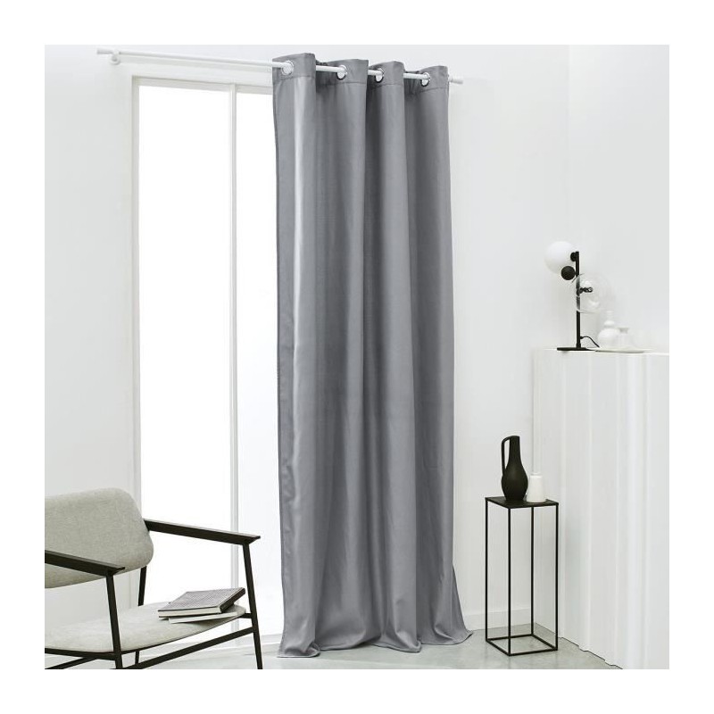 TODAY Rideau Isolant Thermique Essential Uni - 140 x 240 cm - Acier
