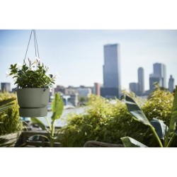 ELHO Pot de fleurs a suspendre Greenville - Ø 23,9 x H 20,3 cm - Extérieur - ...