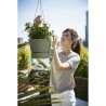 ELHO Pot de fleurs a suspendre Greenville - Ø 23,9 x H 20,3 cm - Extérieur - ...