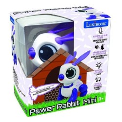 Power Rabbit Mini - Robot lapin avec effets lumineux et sonores, contrôle par...