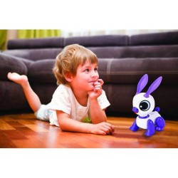 Power Rabbit Mini - Robot lapin avec effets lumineux et sonores, contrôle par...