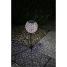 Décoration métal a énergie solaire - Design rétro - GALIX - 1 LED blanche - 8...