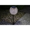 Décoration métal a énergie solaire - Design rétro - GALIX - 1 LED blanche - 8...