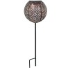 Décoration métal a énergie solaire - Design rétro - GALIX - 1 LED blanche - 8...
