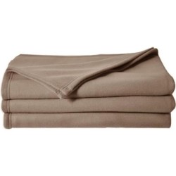Couverture Polaire Toison d'Or - Poleco - 180 x 220 cm - Coloris Taupe