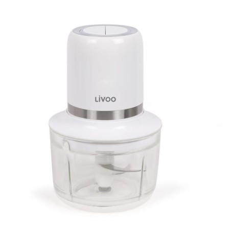 Hachoir électrique sans fil - LIVOO - 200 W - 2 vitesses - 1,2 L - 4 lames en...