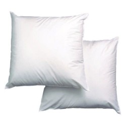BLANREVE Lot de 2 Oreillers Triple Protection - 60 x 60 cm - Blanc