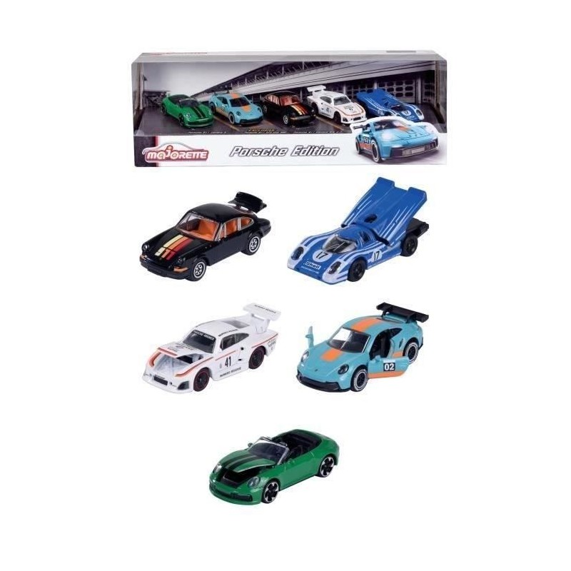 Majorette - Porsche Motorsport Giftpack 5 Pieces