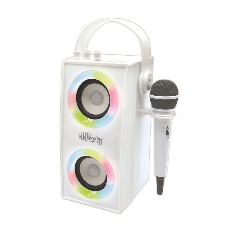 Enceinte Karaoké Enfant - LEXIBOOK - iParty - Bluetooth V5.0 - Effets Lumineux