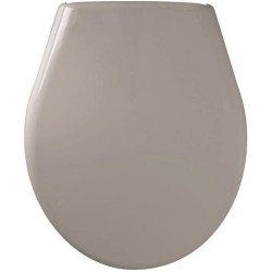 Abattant Marina Taupe - Polypropylene - Gelco - Déclipsable - Entraxe de fixa...