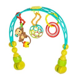 BRIGHT STARTS Arche de jeux poussette, siege auto bébé  Oball 0 mois+
