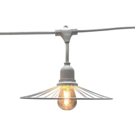 Guirlande lumineuse extérieur - LUMISKY - CHIC WHITE LIGHT - 6 m - 10 ampoule...